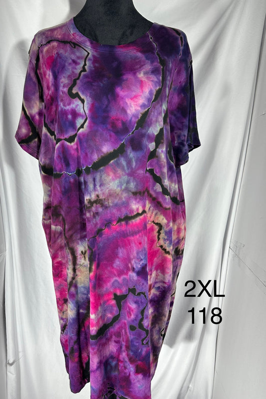 2XL Short Sleeve Midi Dress #118
