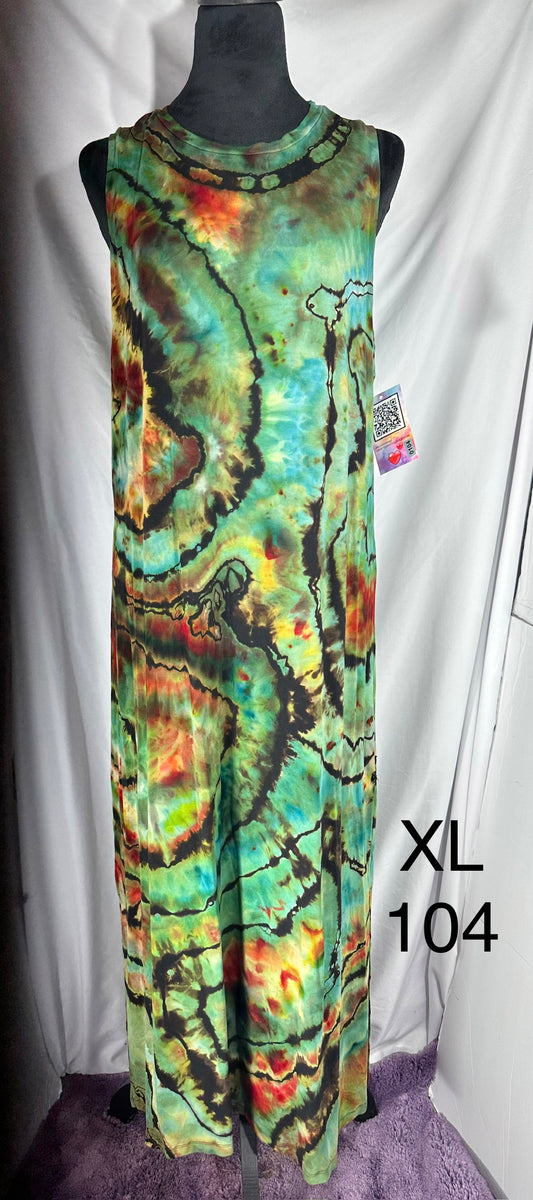 XL Sleeveless Midi Length Dress #104