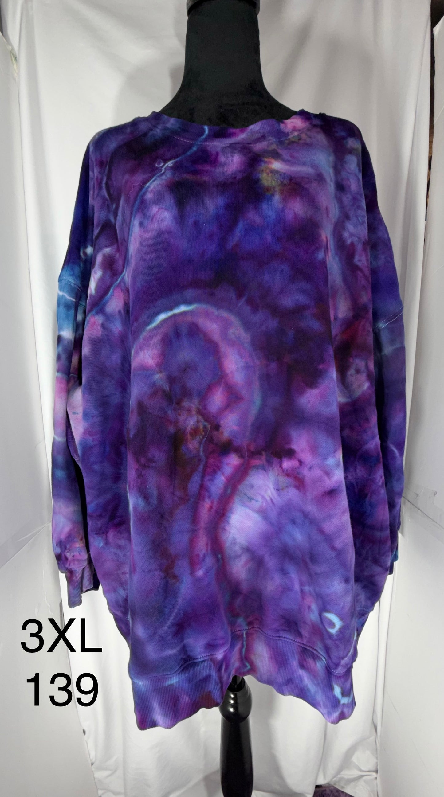 3XL Women's Tunic Length Crew Neck Sweatshirt 139