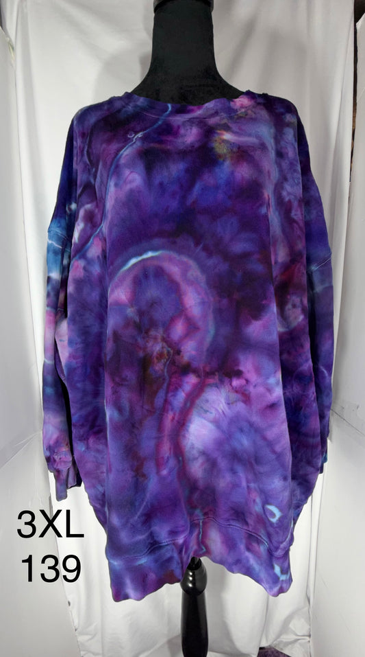 3XL Women's Tunic Length Crew Neck Sweatshirt 139