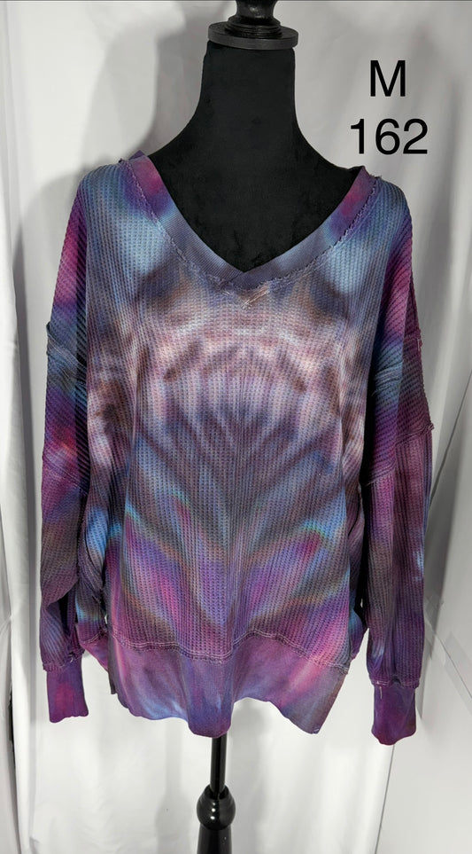 Medium Women's Oversized Stylish Waffle Shirt #162