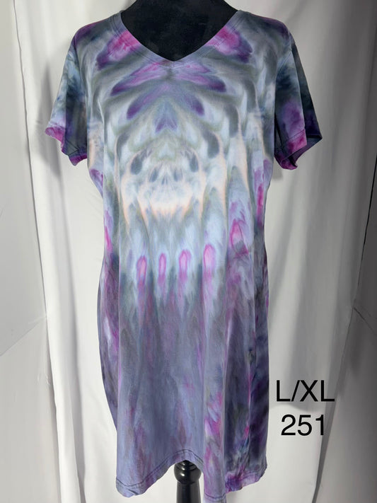 L/XL Above Knee Short Sleeve Dress #251