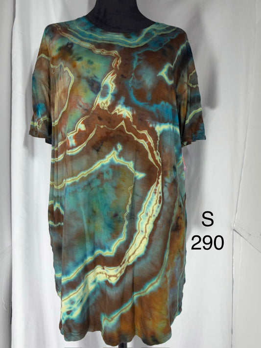 S Women's Soft Flowy Oversized Tunic Top #290