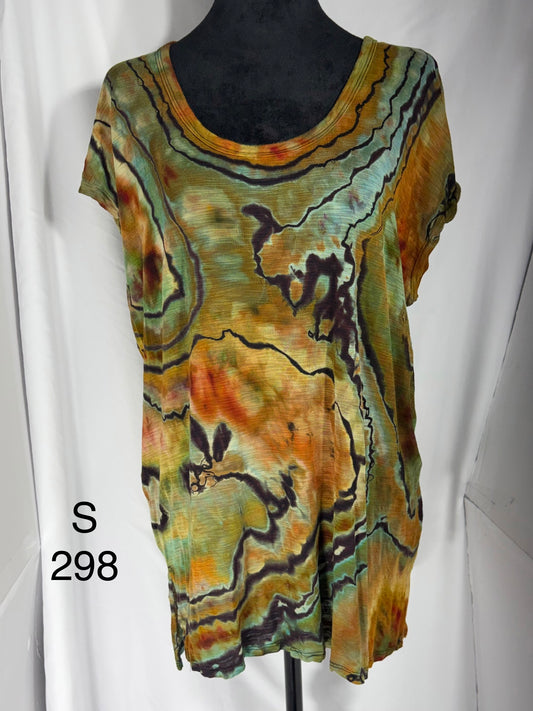 S Women's Soft Flowy Oversized Tunic Top  #298